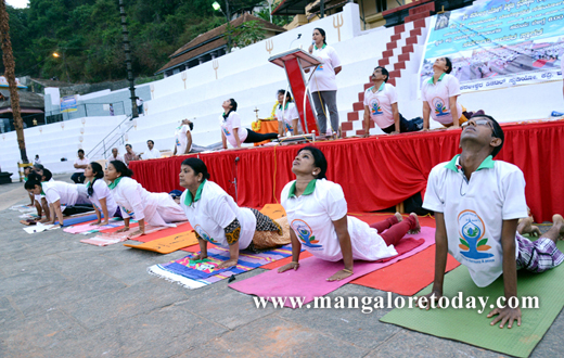 Surya Namaskar at kadri temple
